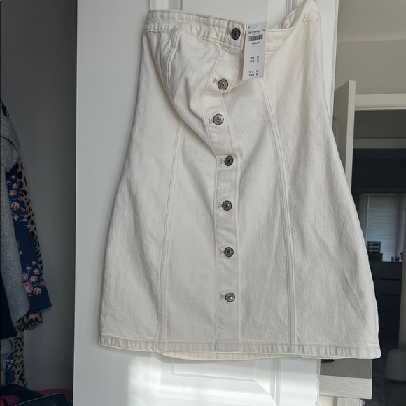 Cream Button Dress Abercrombie - Picture 1 of 1